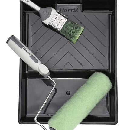 Harris Seriously Good Exterior Woodwork Shed Fence Decking Roller and Brush Kit, 9"
