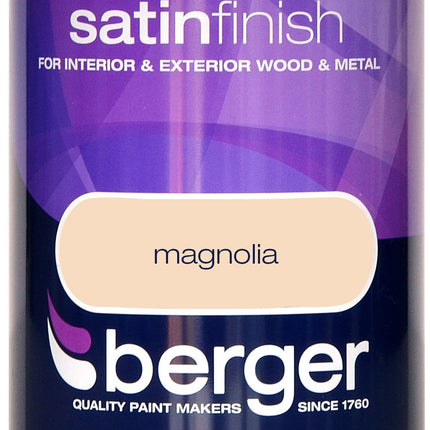 Berger Satin Paint 750ml Magnolia