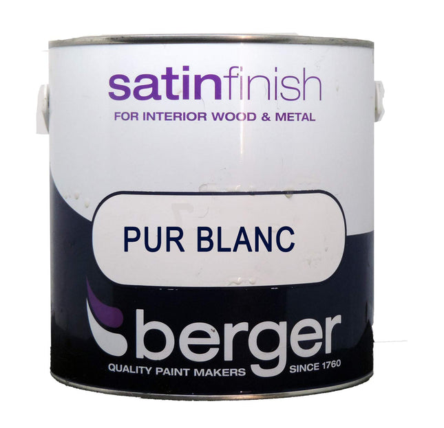 Berger 750ML Quick Dry Satin Brilliant White