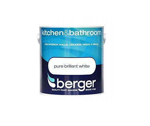 Berger Paint for Kitchen & Bathroom 2.5 litres MATT Brilliant White