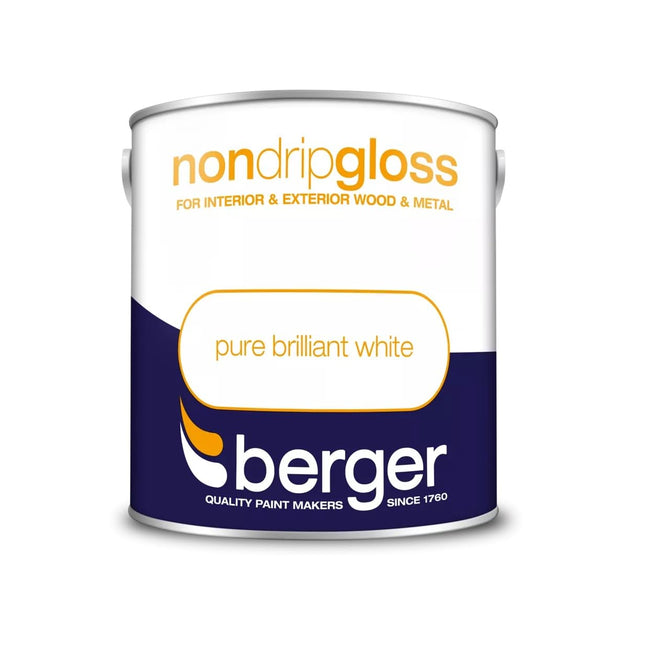 Berger Non-Drip Gloss Pure Brilliant White 2.5L