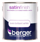 Berger Satin Sheen 2.5lt Brilliant White