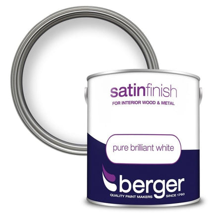 Berger Satin Sheen 2.5lt Brilliant White