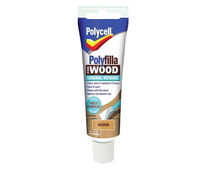 Polycell Polyfilla Wood Repair Filler, Medium Tube, 330g