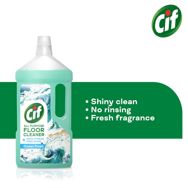Cif Ocean Floor Cleaner against stubborn dirt for linoleum, vinyl and ceramic tiles 950 ml
