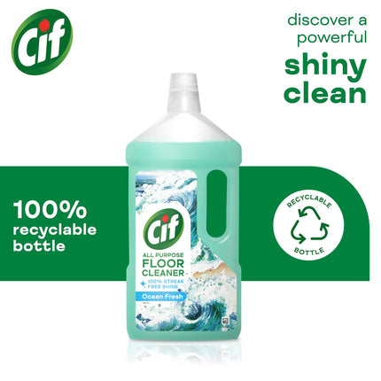 Cif Ocean Floor Cleaner against stubborn dirt for linoleum, vinyl and ceramic tiles 950 ml