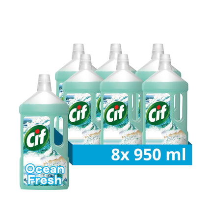 Cif Ocean Floor Cleaner against stubborn dirt for linoleum, vinyl and ceramic tiles 950 ml
