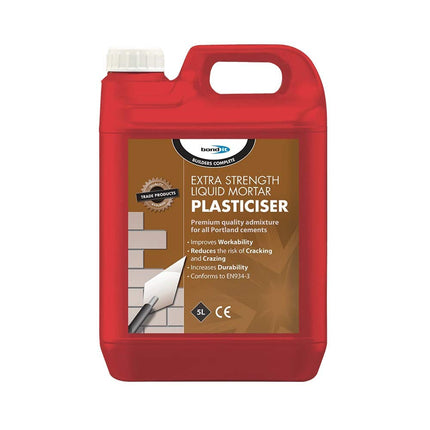 Liquid Mortar PLASTICISER Extra STRENTH ADDITIVE for All Portland Cement RED