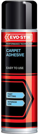 2 x Evo-Stik 30812304 500 ml Carpet Adhesive Light Amber Glue Aerosol Spray