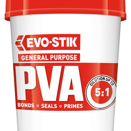 2 x 1 Litre Evo-Stik General Purpose PVA Building Adhesive Sealer Primer dustproofer Admixture 122208
