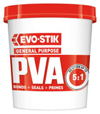 2 x 1 Litre Evo-Stik General Purpose PVA Building Adhesive Sealer Primer dustproofer Admixture 122208