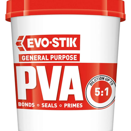 2 x 500ml Evo-Stik Super Evo-Bond PVA building adhesive sealer primer dustproofer admixture 122000
