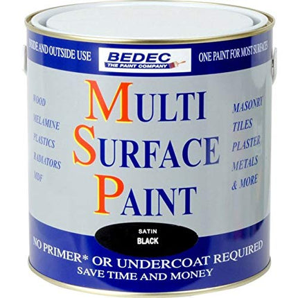 Bedec Multi Surface Paint Soft Matt Anthracite Grey 2.5lt