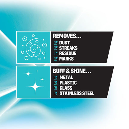 UltraGrime PRO Glass & Stainless Shiny Surface Large Cleaning Cloths - Bulk Pack 50 Wipes