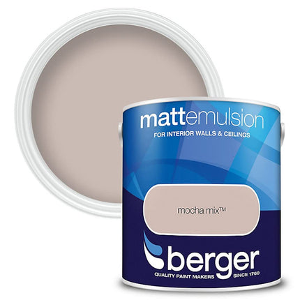 Berger 2.5L Matt Emulsion Mocha Mix