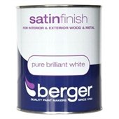 Berger 1.25 Litre Brilliant White Satin