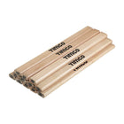 TIMCO Carpenters Pencils -180mm - Rectangular shape to prevent rolling - Broad carpentry pencils - 12 pencils in a tube