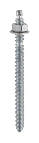 TIMCO BZP Resin Stud - M12 x 160 - Zinc - Box of 10
