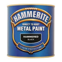 Hammerite Metal Paint Hammered Black 1L 309572 SALE