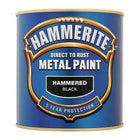 Hammerite Metal Paint Hammered Black 1L 309572 SALE