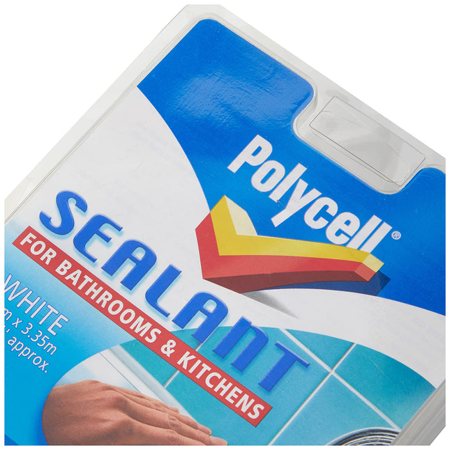Polycell SSBKWH22 22mm Bathroom/ Kitchen Sealant Strip - White