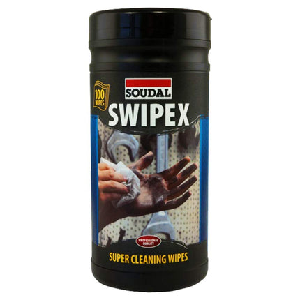 Swipex Hand Wipes, 100 wipes per tub