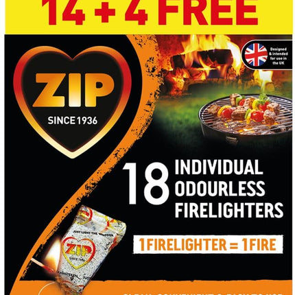 Zip Fast & Clean Wrapped Firelighters