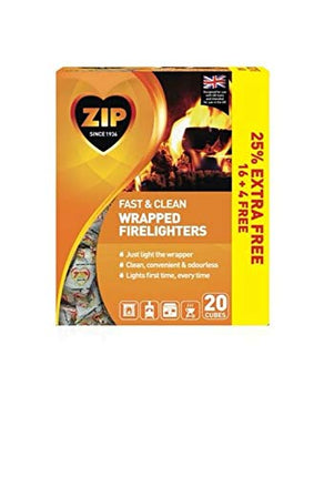 Zip Fast & Clean Wrapped Firelighters