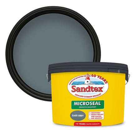 Sandtex Smooth Masonry 10L - Slate Grey