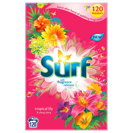 Surf Tropical Lily and Ylang Washing Powder, 120 Wash, 8.4 kg