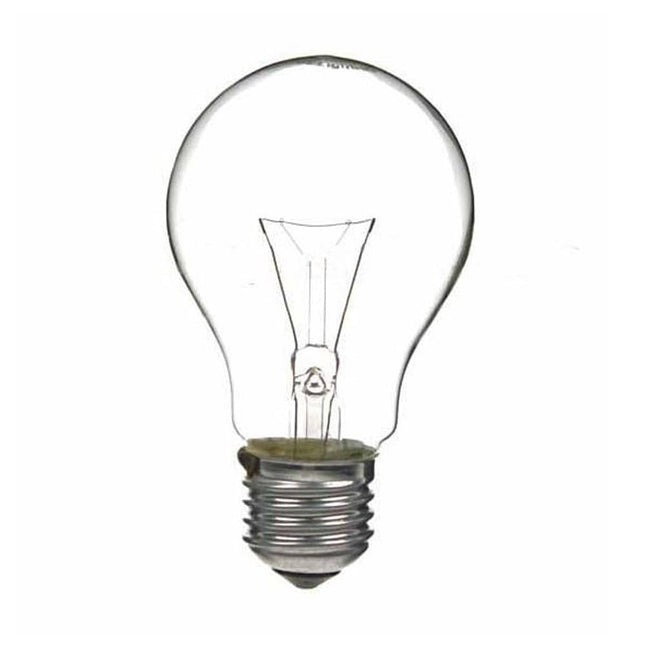 5 x Traditional 60W GLS Edison Screw (ES) Clear Light Bulbs 240V E27