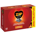 12 X Packs of 40 Zip High Performance Energy Firelighters Stove Wood burner Logs Fire Logs 480 Cubes