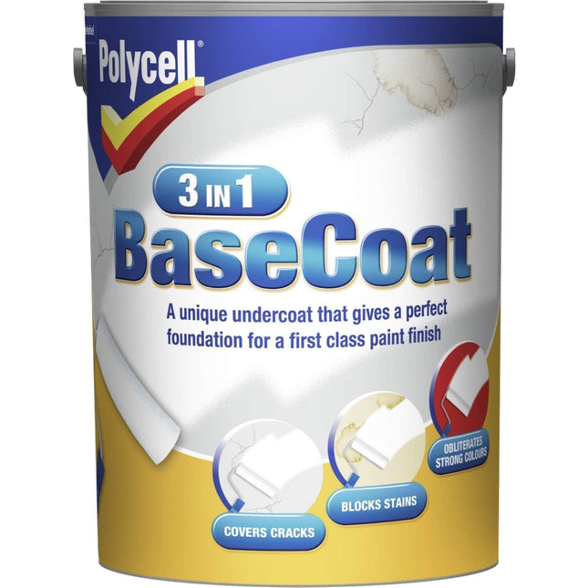 Polycell PLC3IN1BC25L 5L 3-in-1 Basecoat