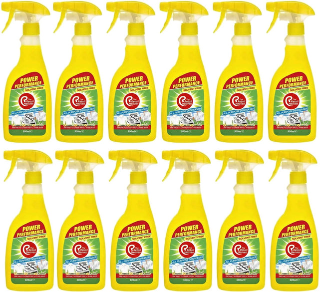 12x500ml All Purpose Kitchen Laundry Household Degreaser Cleaner Spray