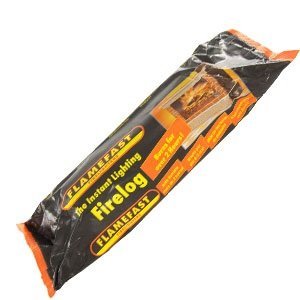 Flamefast Smokeless Instant Lighting Enviroment-Friendly Fire Logs, Open Fire, Garden Chimineas 2hrs Burn, Individually Wrapped Case of 12 Logs