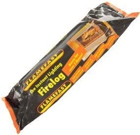 Flamefast Instant Light Smokeless Fire Logs - Case of 24 Logs