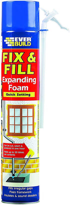 2 X Everbuild EVFF7 Fix and Fill Expanding Foam Filler 750ml by Everbuild