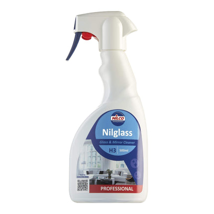 Nilco Nilglass Professional H3 Glass & Mirror Cleaner 500ml x 2
