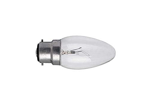 30 x 60 Watt Clear Light Bulbs Candle Lamps - BC/B22 Bayonet Cap Base-240V