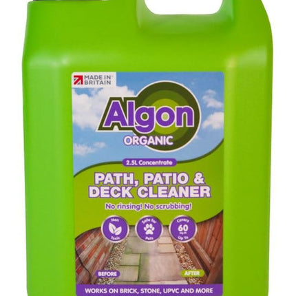 3 x Algon - Organic Path, Patio & Decking Cleaner - 2.5L (Pack 3)