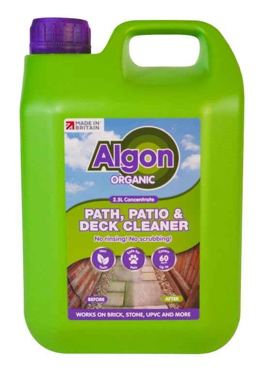 3 x Algon - Organic Path, Patio & Decking Cleaner - 2.5L (Pack 3)