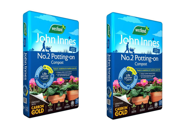 John Innes Peat Free No.2 Potting-On Compost 28L Pack of 2