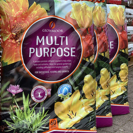 CB FUELS GROWMOOR 180L Multi-Purpose Compost (3 x 60lt Bags)