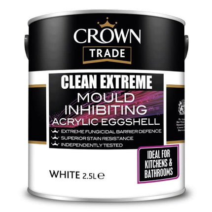 CROWN Steracryl Mould Inhibiting Acrylic Eggshell White-2.5 L