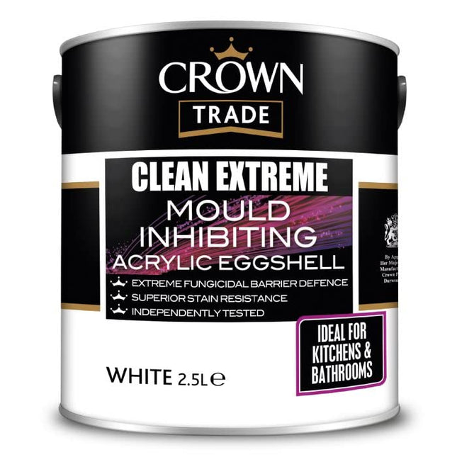 CROWN Steracryl Mould Inhibiting Acrylic Eggshell White-2.5 L