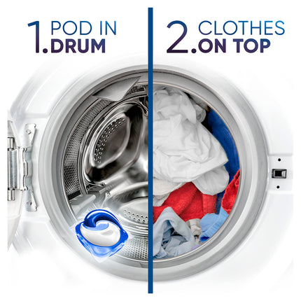 Daz All-in-1 PODS, Washing Liquid Laundry Detergent Tablets / Capsules, 160 Washes (80 x 2), Whites & Colours, Cleans Brightens & Freshens Even At 20 Degrees