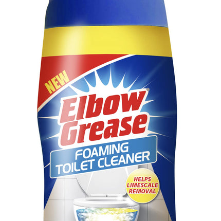 Elbow Grease Foaming Toilet Cleaner, Deep Cleaning Action, Lemon Fresh Fragrance, 500 G