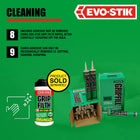 EVO-STIK GRIPFILL Gap Filling Adhesive, Bonds almost any surface, Colour: Buff, 12x 350ml