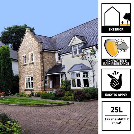 Everbuild 405 High-Performance Path and Patio Seal – Solvent-free – Clear – 25 Litre