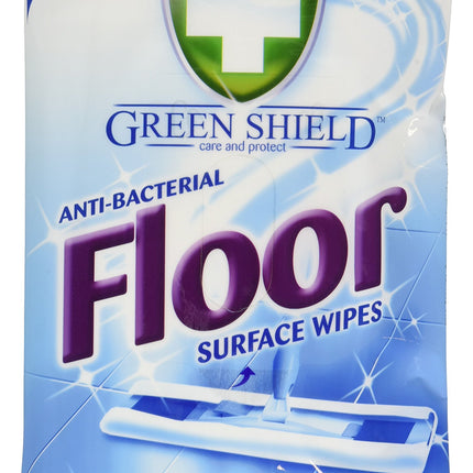 Green Shield Anti-Bacterial Floor Wipes (Pack of 6, Total 180)